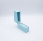 Lux Blue Leatherette Hoop/Bangle Box