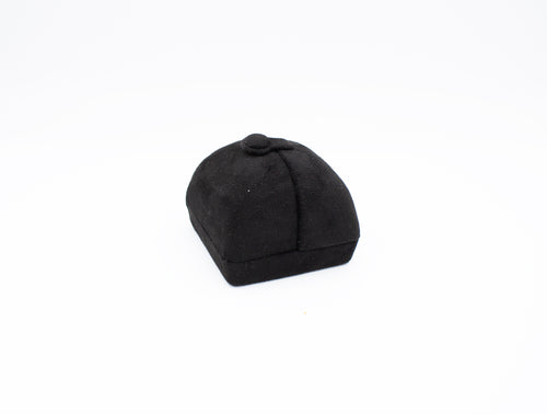 Deluxe Euro Suede Vertical Double Ring Box