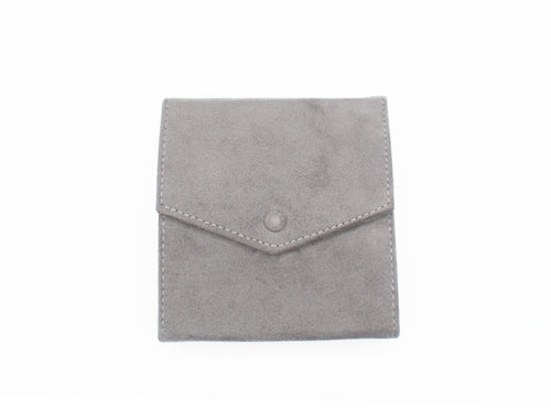 Ultra Suede Grey Earring Folder (Large)