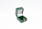 Mini Leatherette Green Ring Box