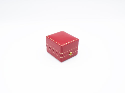 Mini Leatherette Red Ring Box