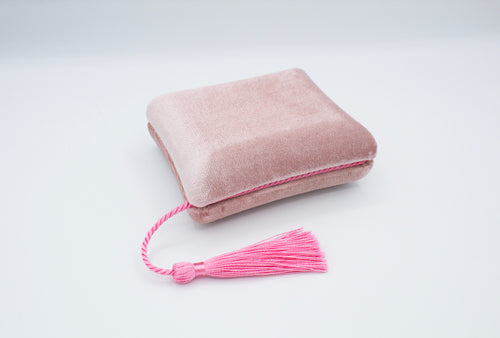 Velvet Tassel Pink Pendant Box
