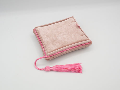 Velvet Tassel Pink Pendant Box