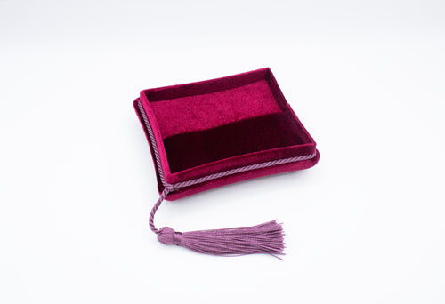 Velvet Tassel Dark Red Box