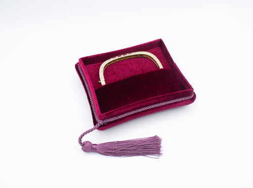 Velvet Tassel Dark Red Box
