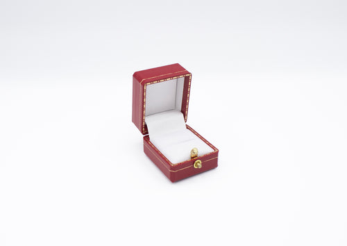 Mini Leatherette Red Ring Box