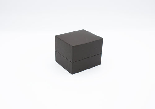 Leatherette Brown Ring Box