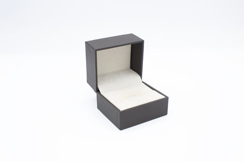 Leatherette Brown Ring Box