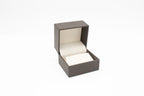 Lux Brown Leatherette Earring Box