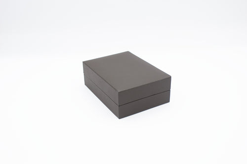 Lux Brown Leatherette Pendant Box (Large)