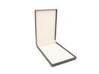Lux Leatherette Brown Necklace Box