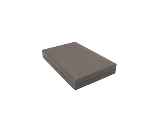 Lux Leatherette Brown Necklace Box