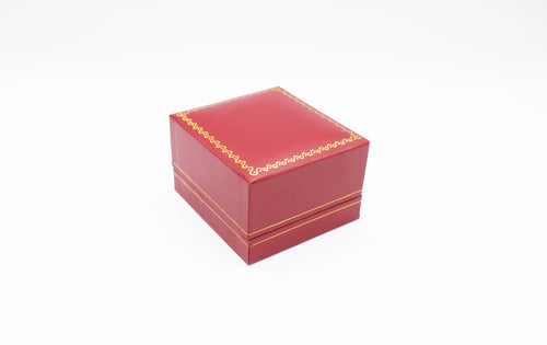 Leatherette Look Red Earring T-Box