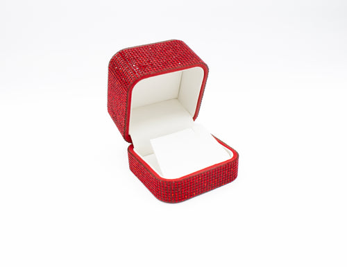 Red Crystal Earring Box