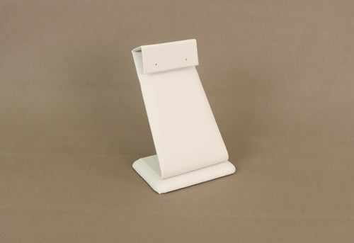 White Earring Foldover Display Stand