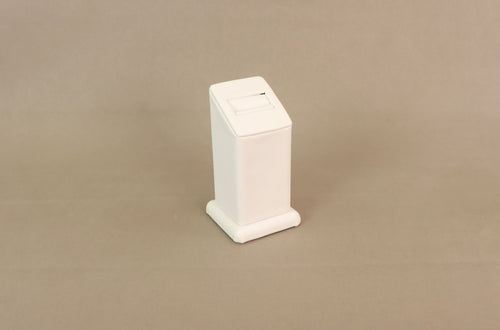 Luxury White Leatherette Ring Stand