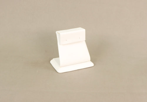 Luxury White Leatherette Earring Stand