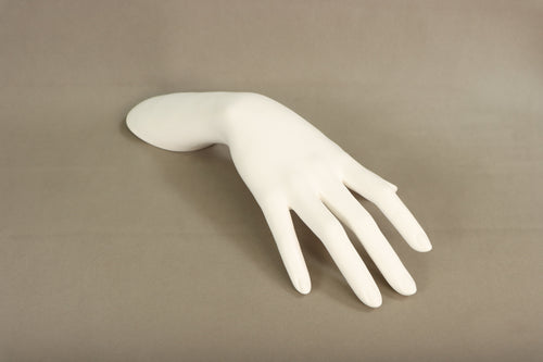 White Plastic Hand Form