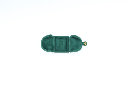 Deluxe Euro Suede Green Clip Ring Box