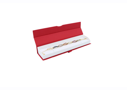 Red Ribbon Bow Bracelet Box