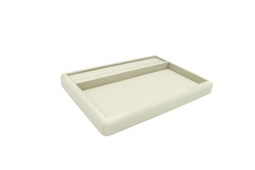 Silk Leatherette Tray with Ring Slot