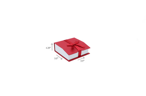 Red Ribbon Bow Pendant Box