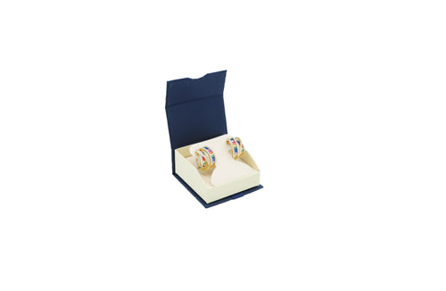 Blue Ribbon Earring Box