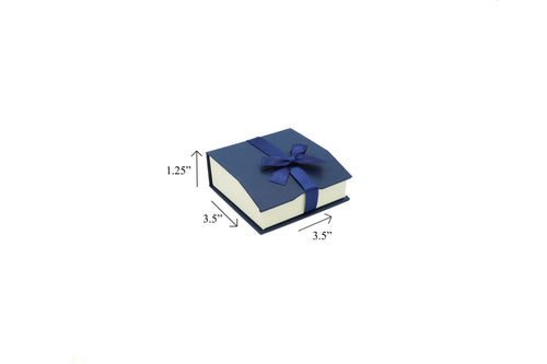 Blue Ribbon Bow Pendant Box