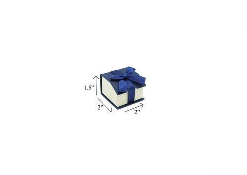 Blue Ribbon Bow Ring Box