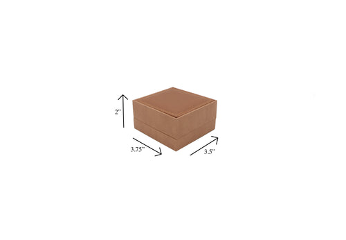 Safari Brown Earring Box