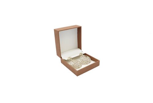 Safari Brown Earring Box