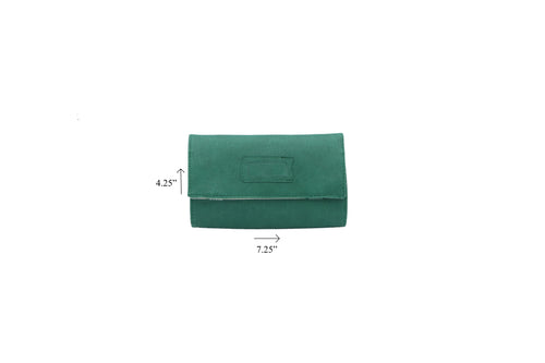 Italian Dark Green Mini Travel Roll