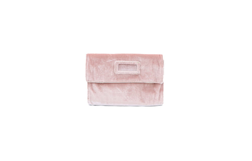 Italian Pink Velveteen Mini Travel Roll