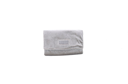 Italian Grey Velveteen Mini Travel Roll