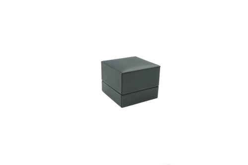 Lux Black Leatherette Ring Box