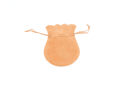 Suede Orange Drawstring (Small)