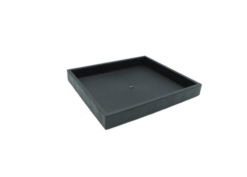 Black Half Size Plastic Tray