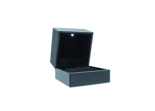 LED Light Black Earring Box