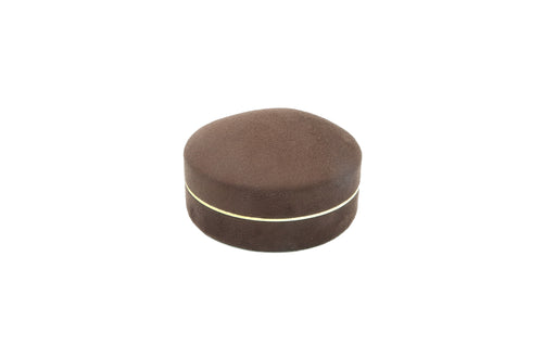 LED Suede Brown Ring Box