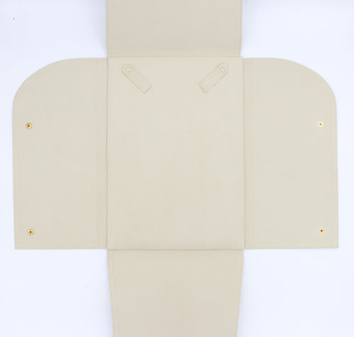 Leatherette Beige Necklace Folder (Large)