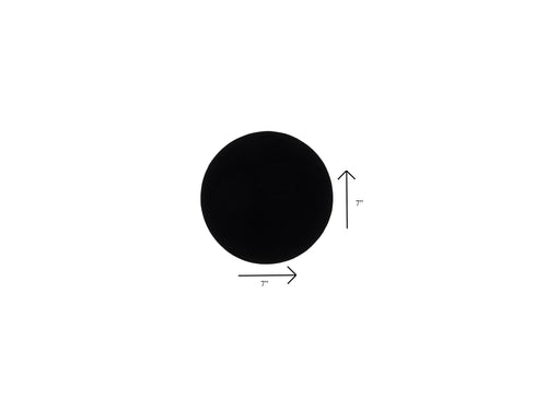 7" Black Circle Pad