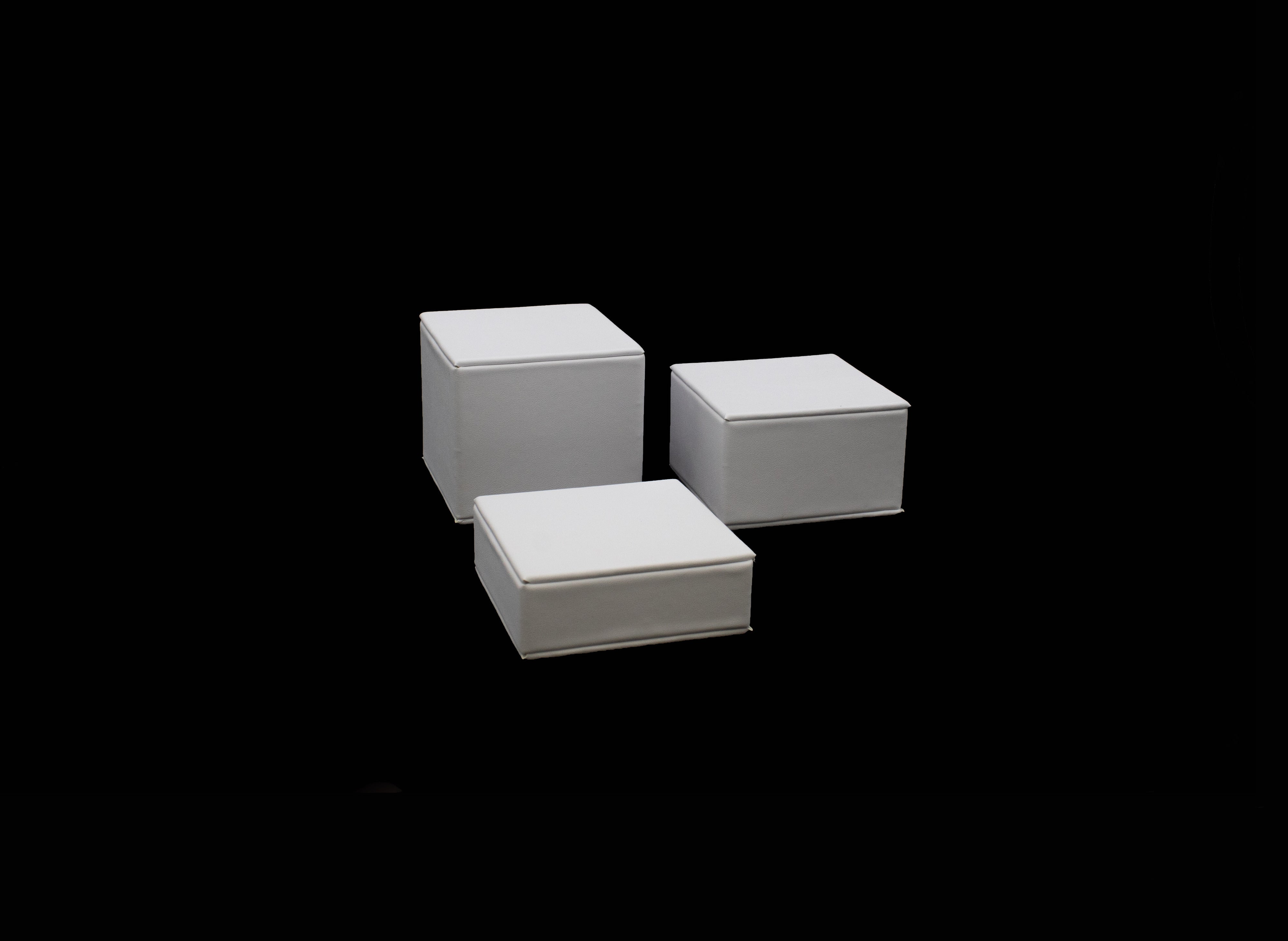 Leatherette 3 Square Risers Set – JD of NY