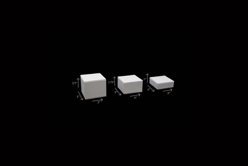 Leatherette 3 Square Risers Set