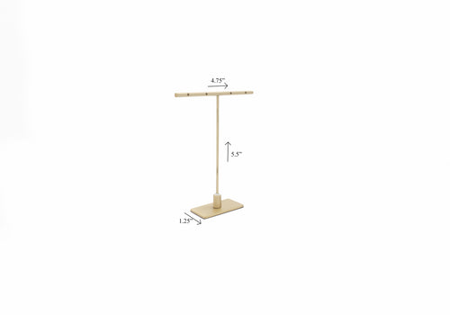 Gold Metal Double Earring Display Stand