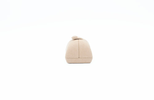 Deluxe Euro Suede Beige Clip Ring Box