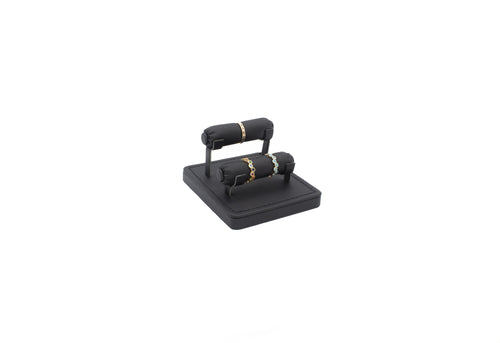 Luxury Black 2 Row Ring Display (Small)