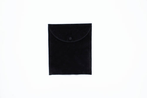 Black Button Snap Pouch (6x7.25)