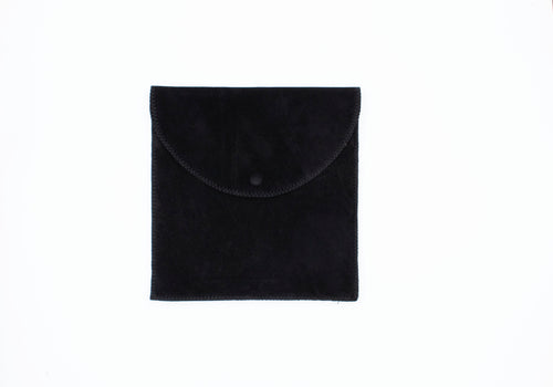 Black Button Snap Pouch (7.75x8.00)