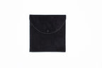 Black Button Snap Pouch with Inside Snaps (7.75x8)