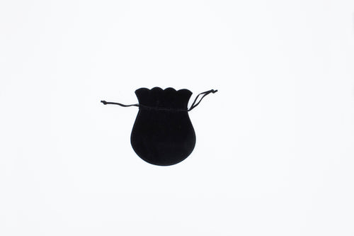 Suede Black Drawstring (Small)